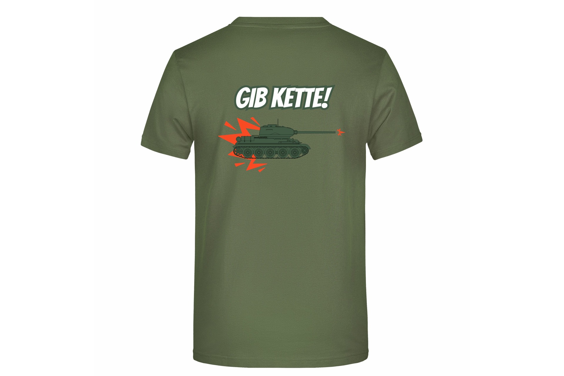 T-Shirt "Gib Kette!" für Herren hinten