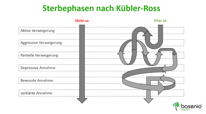 4, 5 &amp; 7 Phasen der Trauer 🥇 TrauerbewältigungAnleitung
