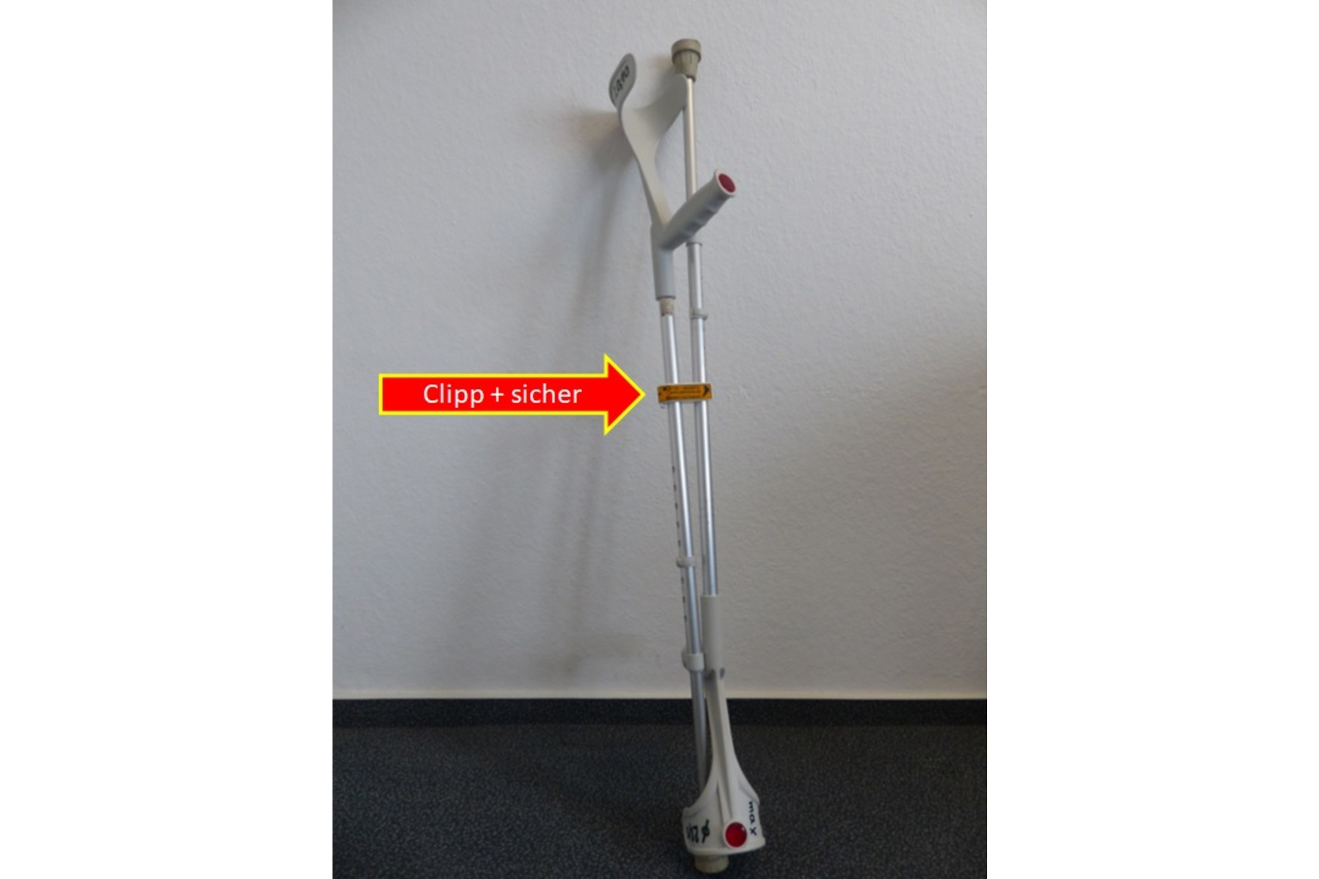 Krückenhalter "Clipp + Sicher" (klein)