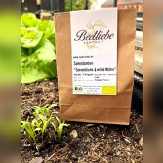 "Sonnenblume & wilde Möhre" Samenbomben mit Bio Saatgut
