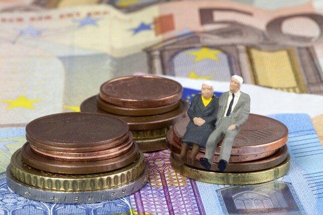 Rente, Geld, Pension, Ruhestandsgeld, Euro, Cent, Geldstück, Alterssicherung, 