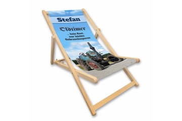 Unikatolo Liegestuhl Traktor Oldtimer Name personalisiert