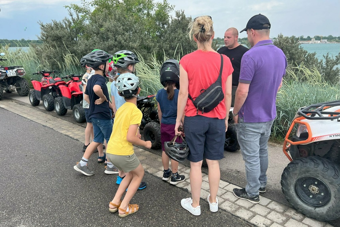 Kinderquad fahren am Hainer See